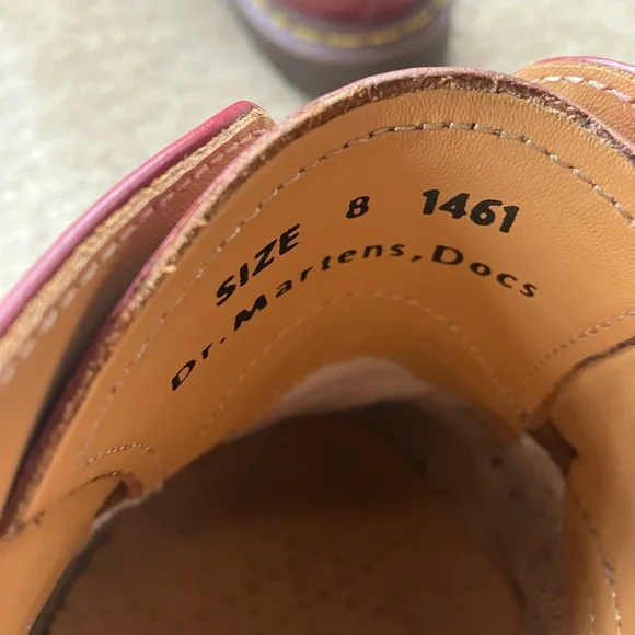 Dr. Martens Made in England 1461 red - Picture 3 of 6